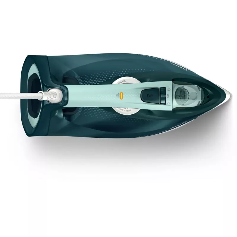 Philips 7000er Serie DST7031/70 Bügeleisen Dampfbügeleisen SteamGlide Plus-Bügelsohle 2800 W Grün, Mintfarbe