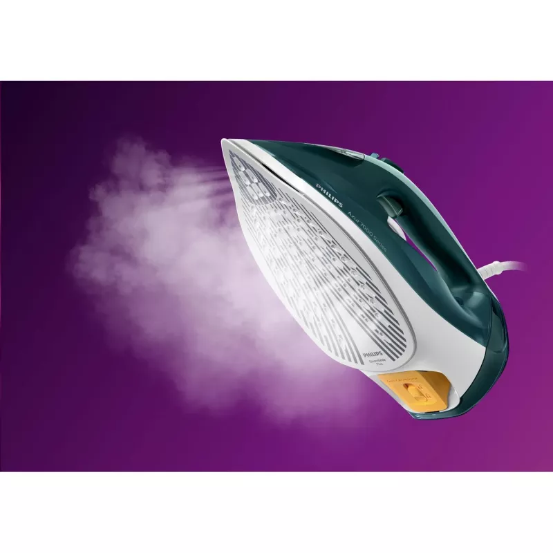 Philips 7000er Serie DST7031/70 Bügeleisen Dampfbügeleisen SteamGlide Plus-Bügelsohle 2800 W Grün, Mintfarbe