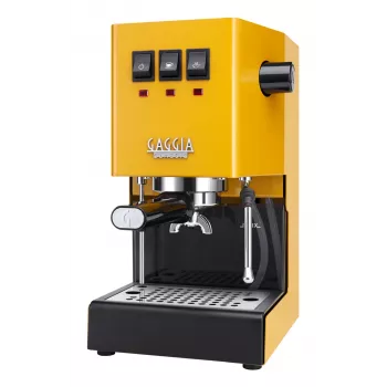 Espressomaschine Gaggia Classic Evo E24 — kompakter Espressobereiter für zu Hause, gelb