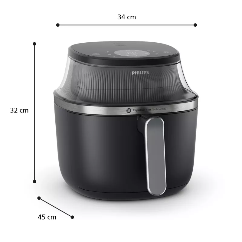 Heißluftfritteuse Philips 3000 Series Ovi XL NA341/00 – RapidAir Plus Tisch-Heißluftfritteuse