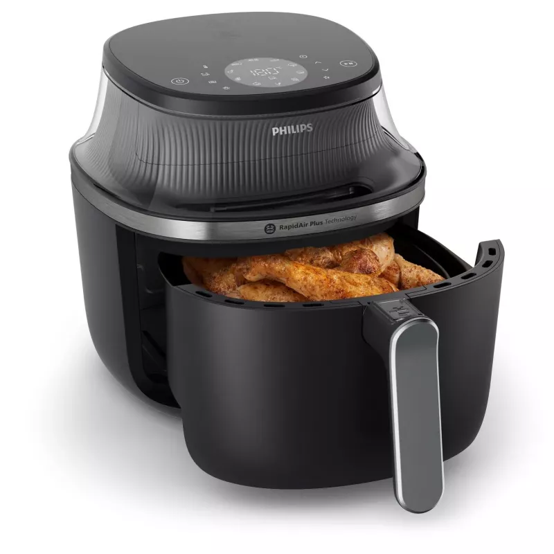 Philips 3000 series NA331/00 Fritteuse Einzel 6,2 L Standgerät 1700 W Heißluftfritteuse Schwarz, Silber