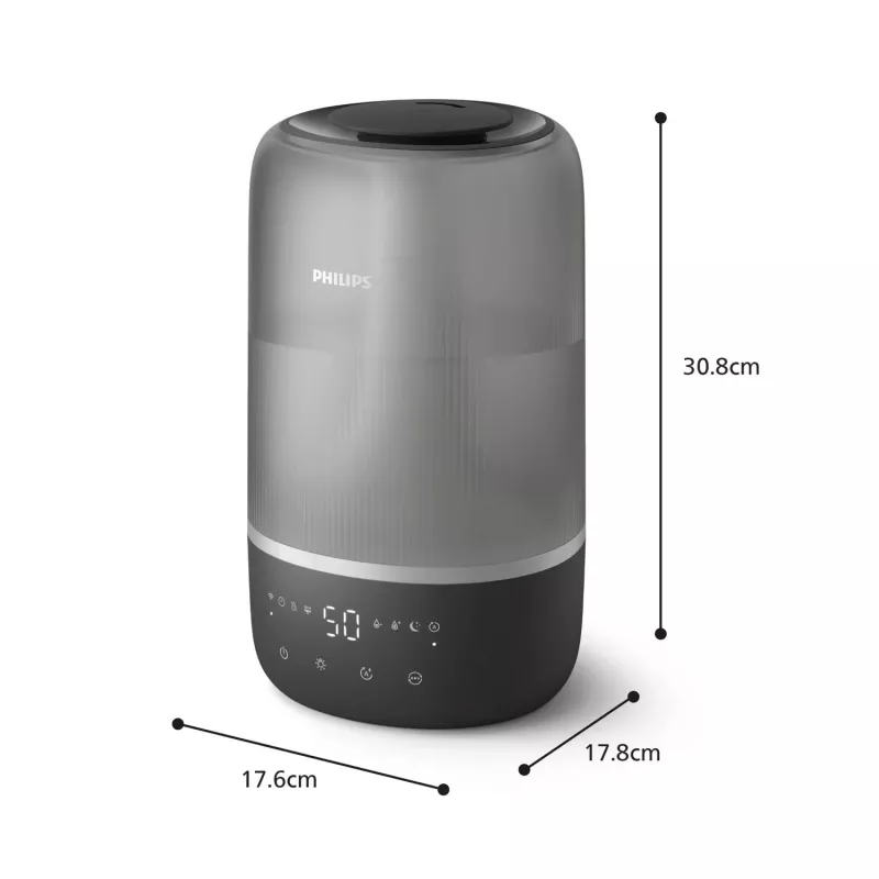 Ultraschall-Luftbefeuchter Philips HU1510/03 3L Schwarz 19,6W
