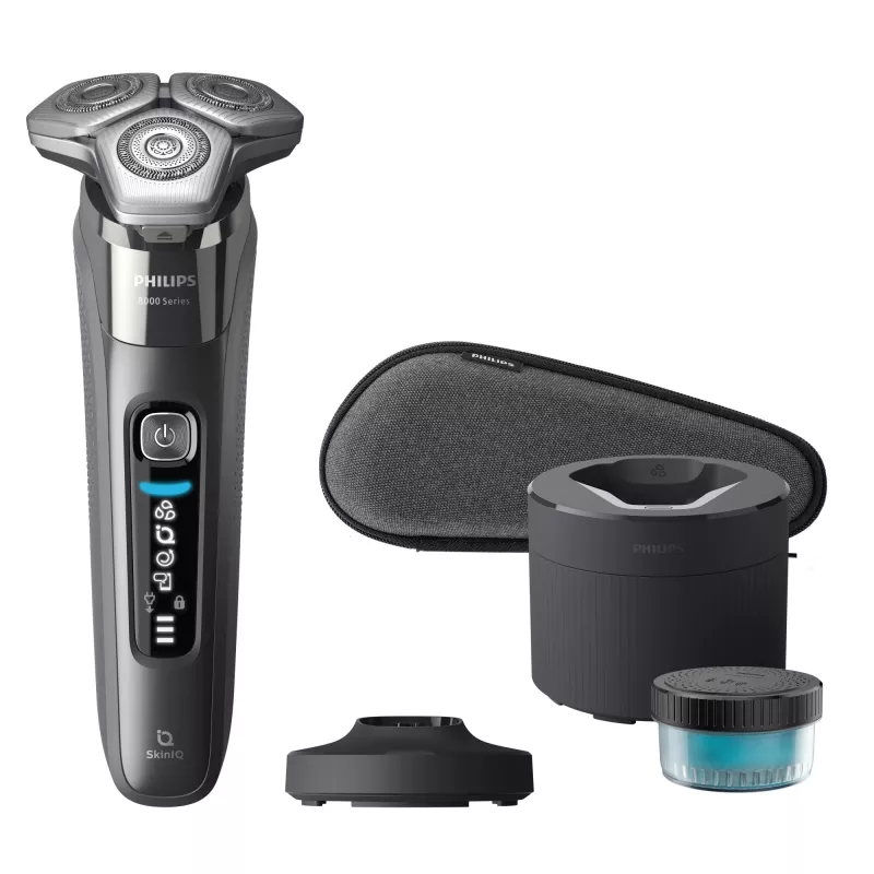 Elektrorasierer Philips SHAVER Series 8000 S8697/55 Nass- und Trockenrasierer Chrom