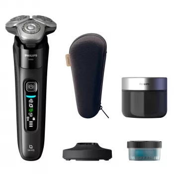 Elektrischer Rotationsrasierer Philips i9000 X9000/30 — Nass & Trocken, SkinIQ, integrierter Li-Ionen-Akku, Lade- und Reinigungsstation