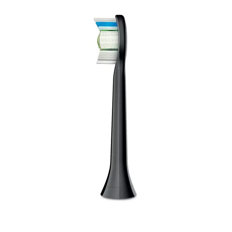 Ersatz-Zahnbürstenköpfe Philips HX6066/88 Optimal White, 6er-Pack, schwarz, 3-Monate-Austauschintervall