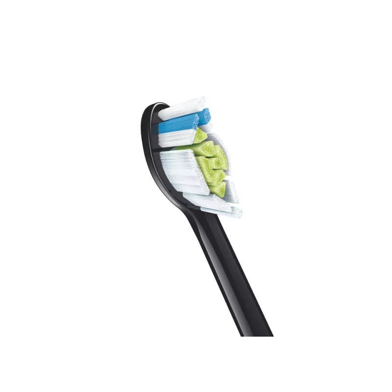 Ersatz-Zahnbürstenköpfe Philips HX6066/88 Optimal White, 6er-Pack, schwarz, 3-Monate-Austauschintervall