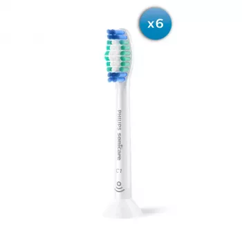 Ersatzbürstenköpfe Philips ProResults HX6016 6er-Pack weiß 6 Stück Austauschintervall 3 Monate
