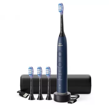 Wiederaufladbare Schallzahnbürste Philips Series 7100 HX7423/08 — integrierter Li-Ion-Akku, 4 Bürstenköpfe, Daily Care/Gum Care/Sensitive