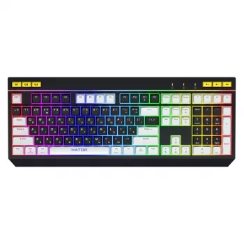 HATOR Icefall Tastatur Gaming USB QWERTY US English Schwarz RGB LED