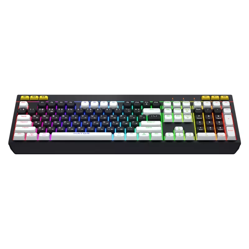 HATOR Icefall Tastatur Gaming USB QWERTY US English Schwarz RGB LED