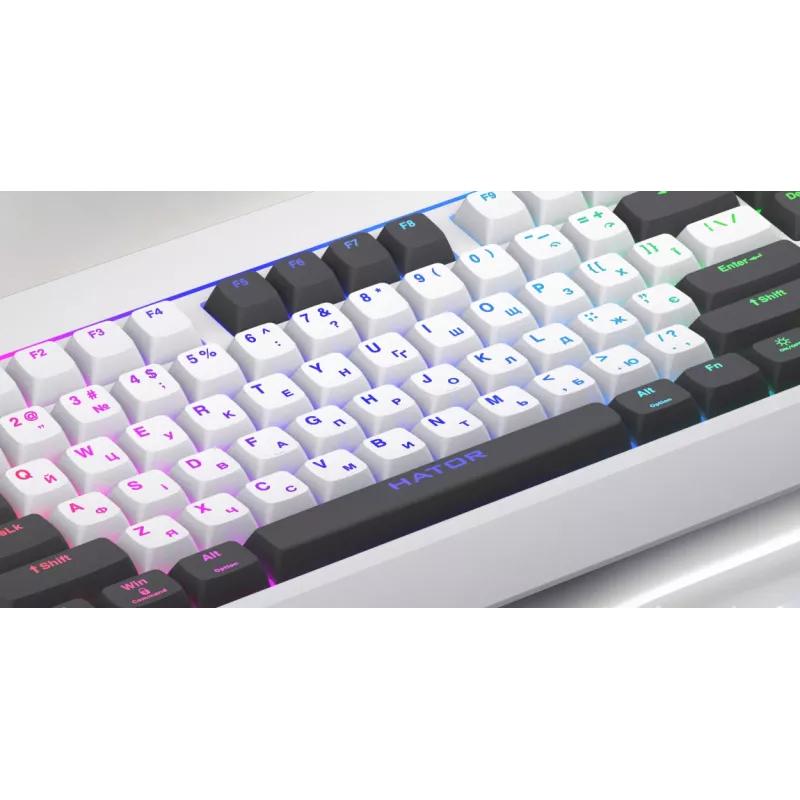 HATOR Icefall Tastatur Gaming USB QWERTY US English Schwarz RGB LED