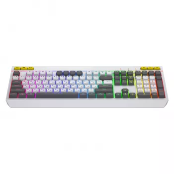 HATOR Icefall Tastatur Gaming USB QWERTY US-Englisch Weiß Full-Size RGB LED