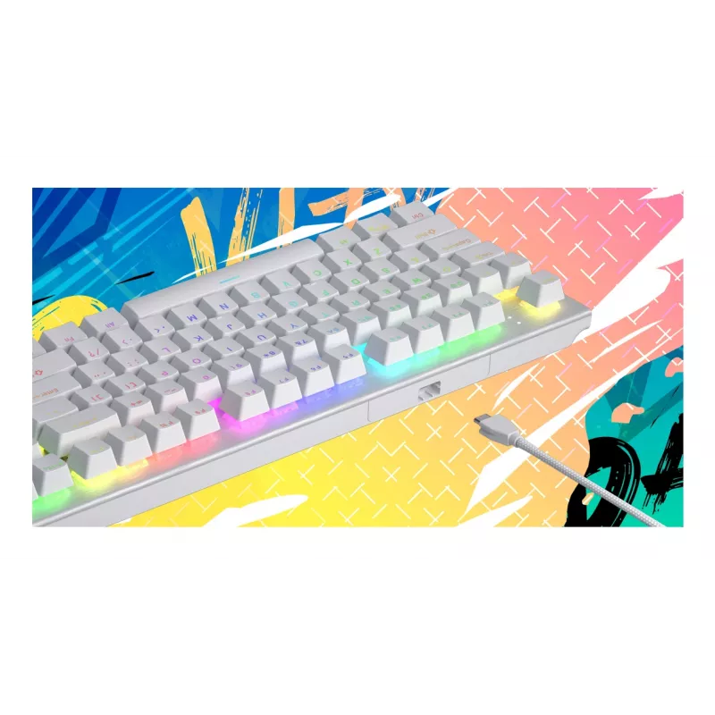 HATOR Gravity X TKL Tastatur Gaming USB QWERTY US English Weiß