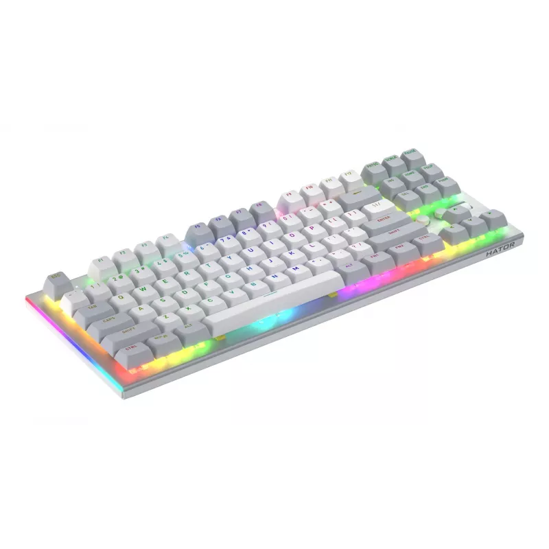 HATOR Gravity TKL Tastatur Gaming USB QWERTY US English Weiß