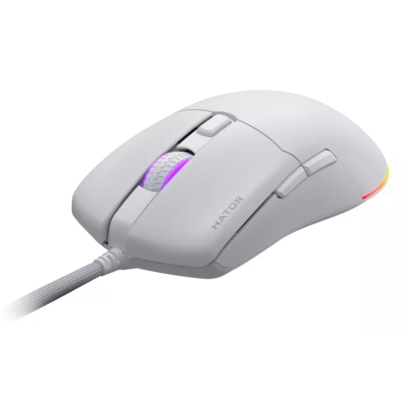 Maus HATOR Pulsar 3 Optical Gelb 12000 DPI 6 Buttons White
