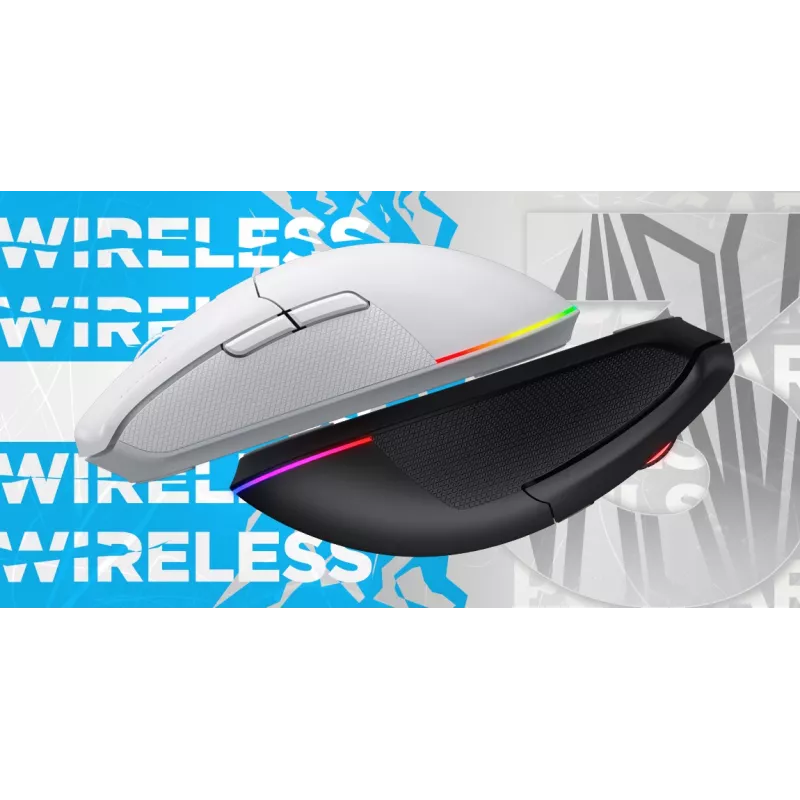 HATOR Pulsar 3 Wireless, schwarz - Optische Gelb 100M Switches PixArt PMW 3311 (HTM630)