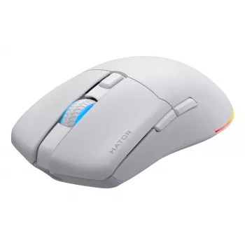 HATOR Pulsar 3 Wireless, weiß - Optische Gelb 100M Switches PixArt PMW 3311 (HTM631)