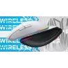 HATOR Pulsar 3 Wireless, weiß - Optische Gelb 100M Switches PixArt PMW 3311 (HTM631)
