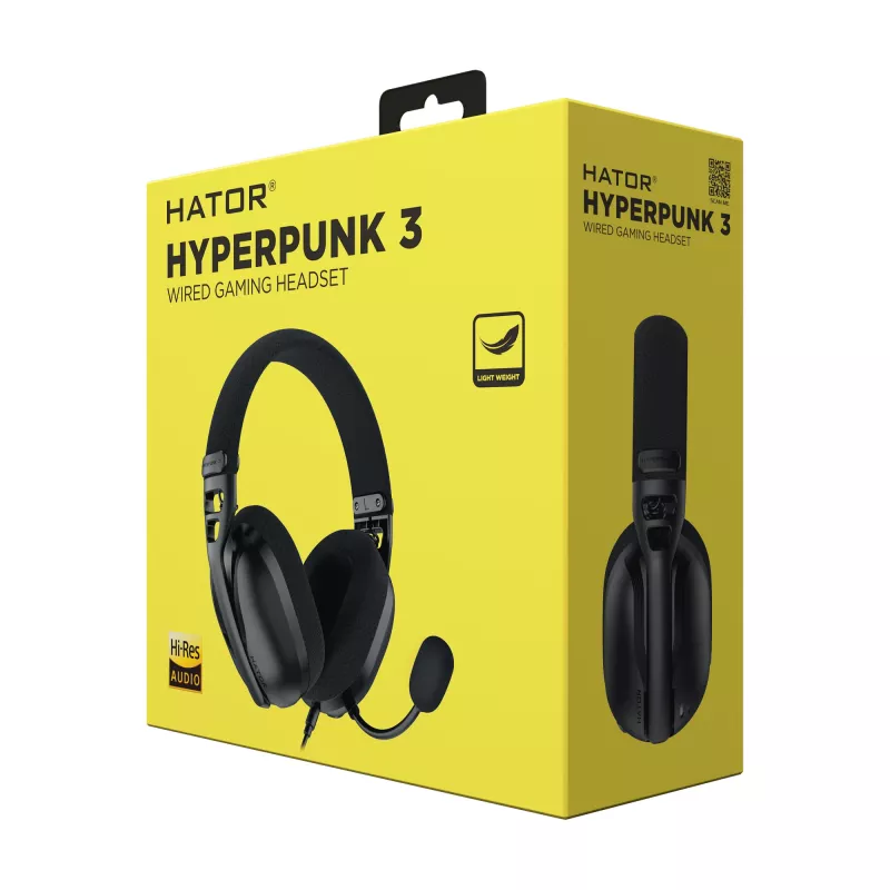 HATOR Hyperpunk 3 Headset Kabelgebunden In-Ear Gaming Schwarz