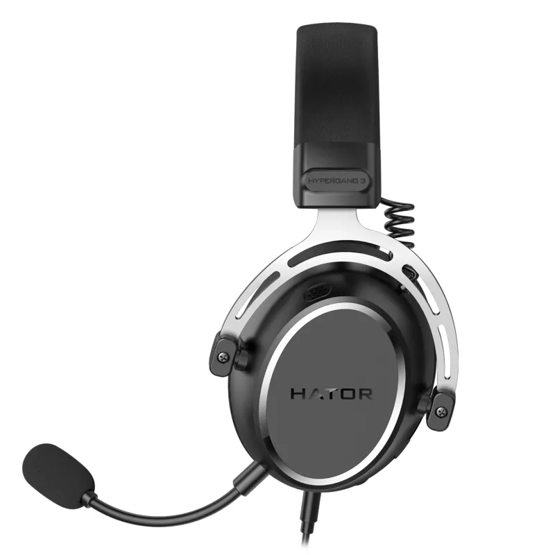 HATOR HYPERGANG 3 Hi-Res Headset kabelgebunden Kopfband Gaming USB Type-C / USB Type-A Schwarz