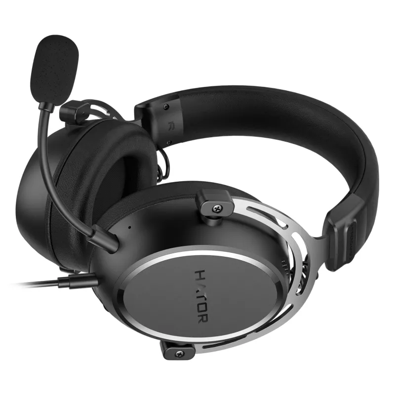 HATOR HYPERGANG 3 Hi-Res Headset kabelgebunden Kopfband Gaming USB Type-C / USB Type-A Schwarz