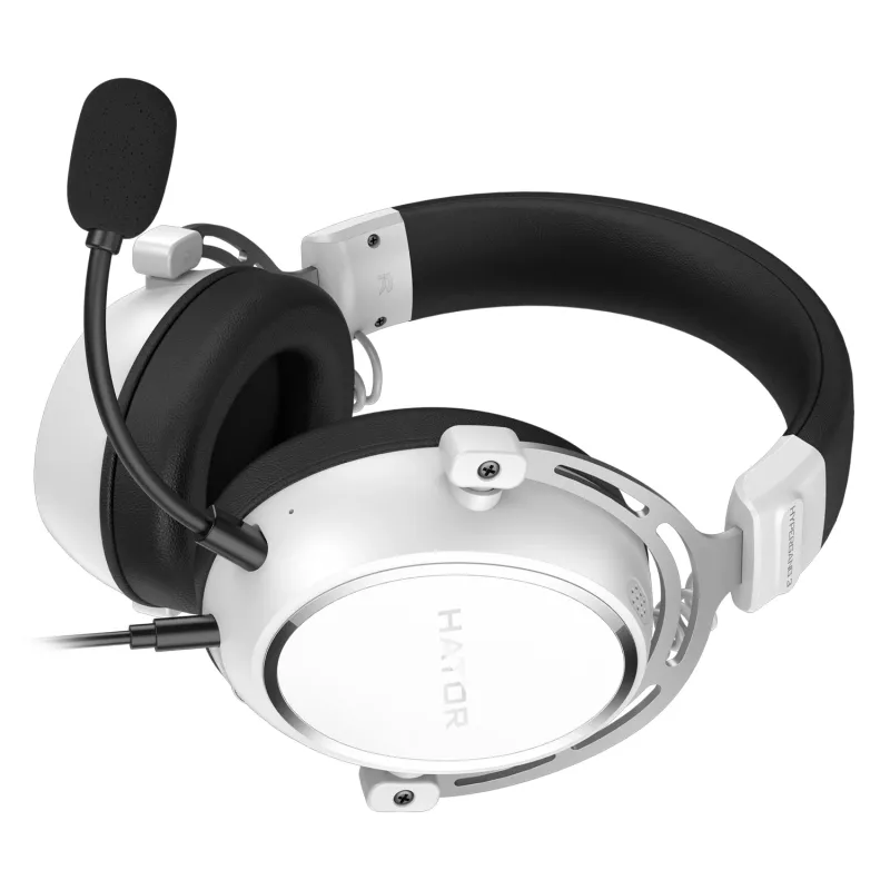 HATOR HYPERGANG 3 Hi-Res Headset Kabelgebunden Kopfband Gaming USB Type-C / USB Type-A Weiß