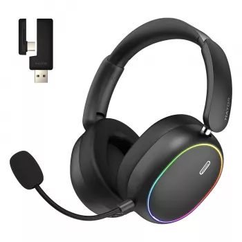 HATOR Phoenix 2 kabelloses Headset Kabelgebunden & Kabellos Head-Band Gaming USB Type-C / USB Type-A Bluetooth Schwarz