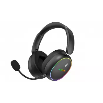 HATOR Phoenix 2 kabelloses Headset Kabelgebunden & Kabellos Head-Band Gaming USB Type-C / USB Type-A Bluetooth Schwarz