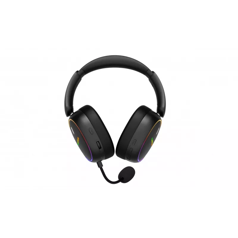 HATOR Phoenix 2 kabelloses Headset Kabelgebunden & Kabellos Head-Band Gaming USB Type-C / USB Type-A Bluetooth Schwarz