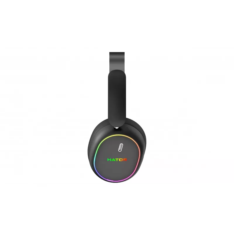 HATOR Phoenix 2 kabelloses Headset Kabelgebunden & Kabellos Head-Band Gaming USB Type-C / USB Type-A Bluetooth Schwarz