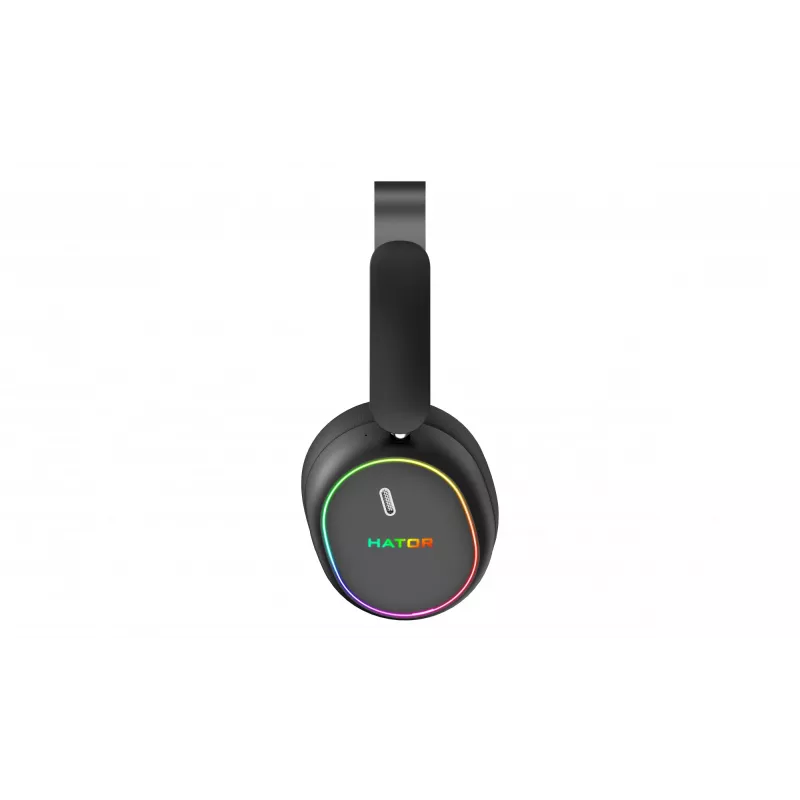 HATOR Phoenix 2 kabelloses Headset Kabelgebunden & Kabellos Head-Band Gaming USB Type-C / USB Type-A Bluetooth Schwarz