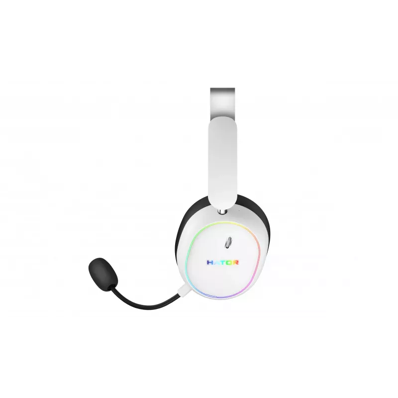 HATOR Phoenix 2 kabelloses Headset Kabelgebunden & Kabellos Kopfband Gaming USB Type-C / USB Type-A Bluetooth Weiß