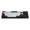 HATOR Rockfall 3 TKL Wireless, schwarz, QMK/VIA, OMA-Profil weiß-schwarze Tastenkappen Tastatur - lineare mechanische Hotswap-Schalter - US - ANSI-Layout (HTK850)