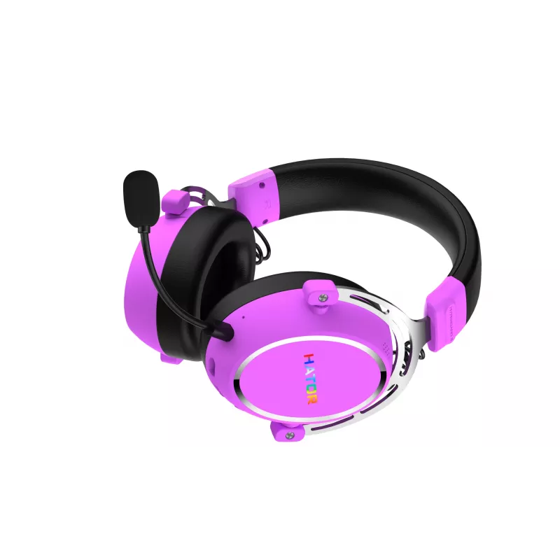 HATOR Hypergang 3 kabelloses Headset Head-band Gaming USB Type-C / USB Type-A Bluetooth Violet