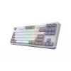 HATOR Rockfall 3 TKL Wireless, weiß, QMK/VIA, OMA-Profil weiß-schwarze Tastenkappen Tastatur – lineare mechanische Hotswap-Switches – US – ANSI-Layout