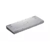 HATOR Rockfall 3 TKL Wireless, weiß, QMK/VIA, OMA-Profil weiß-schwarze Tastenkappen Tastatur – lineare mechanische Hotswap-Switches – US – ANSI-Layout