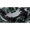 HATOR Rockfall 3 TKL Wireless, weiß, QMK/VIA, OMA-Profil weiß-schwarze Tastenkappen Tastatur – lineare mechanische Hotswap-Switches – US – ANSI-Layout