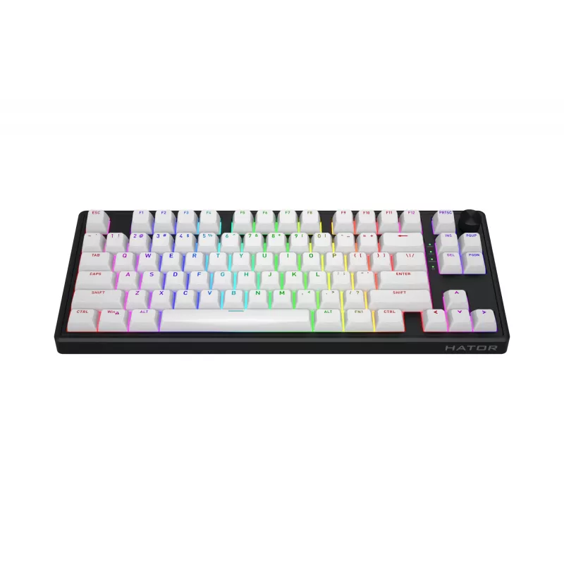 HATOR Skyfall Wireless 80 Tastatur Gaming USB + RF Wireless + Bluetooth QWERTY US English Schwarz, Weiß