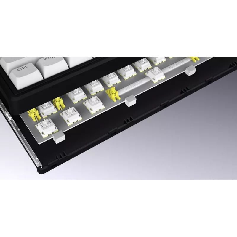 HATOR Skyfall Wireless 80 Tastatur Gaming USB + RF Wireless + Bluetooth QWERTY US English Schwarz, Weiß