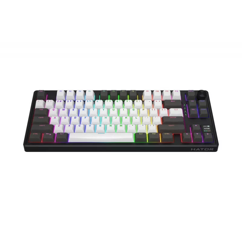 HATOR Skyfall Pro Wireless 80 Tastatur Gaming USB + RF Wireless + Bluetooth QWERTY US English Schwarz, Grau