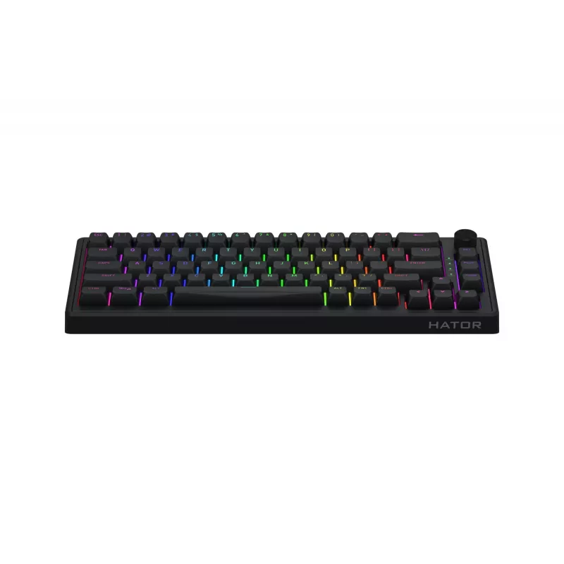 HATOR Skyfall 65 Kabelgebunden, Mechanisch, USB-C, Aurum Sterling, 70M Anschläge, RGB, Schwarz, 790g