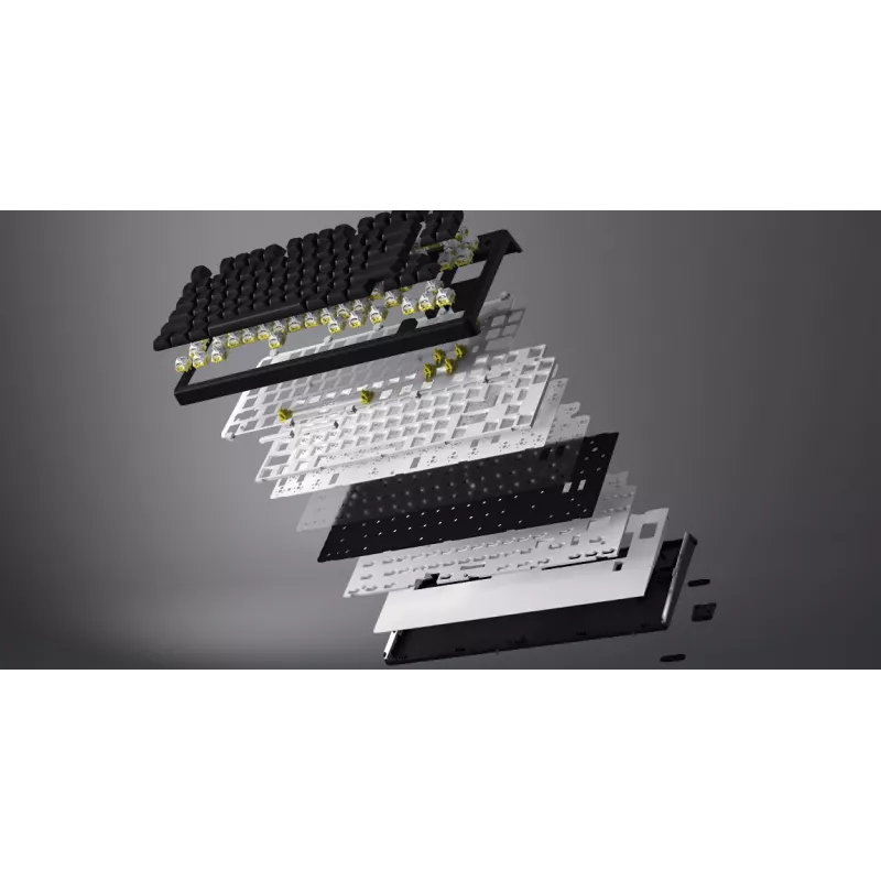 HATOR Skyfall 65 Kabelgebunden, Mechanisch, USB-C, Aurum Sterling, 70M Anschläge, RGB, Schwarz, 790g