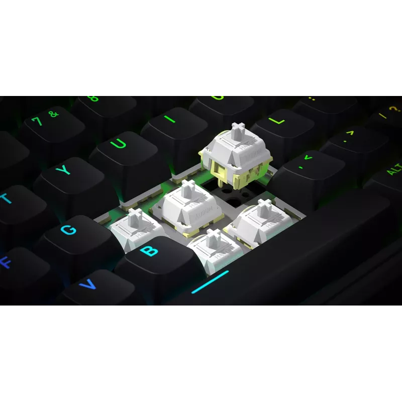HATOR Skyfall 65 Kabelgebunden, Mechanisch, USB-C, Aurum Sterling, 70M Anschläge, RGB, Schwarz, 790g