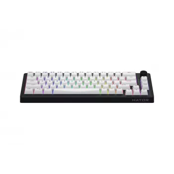 HATOR Skyfall Wireless 65 Tastatur Gaming USB + RF Wireless + Bluetooth QWERTY US English Schwarz, Weiß