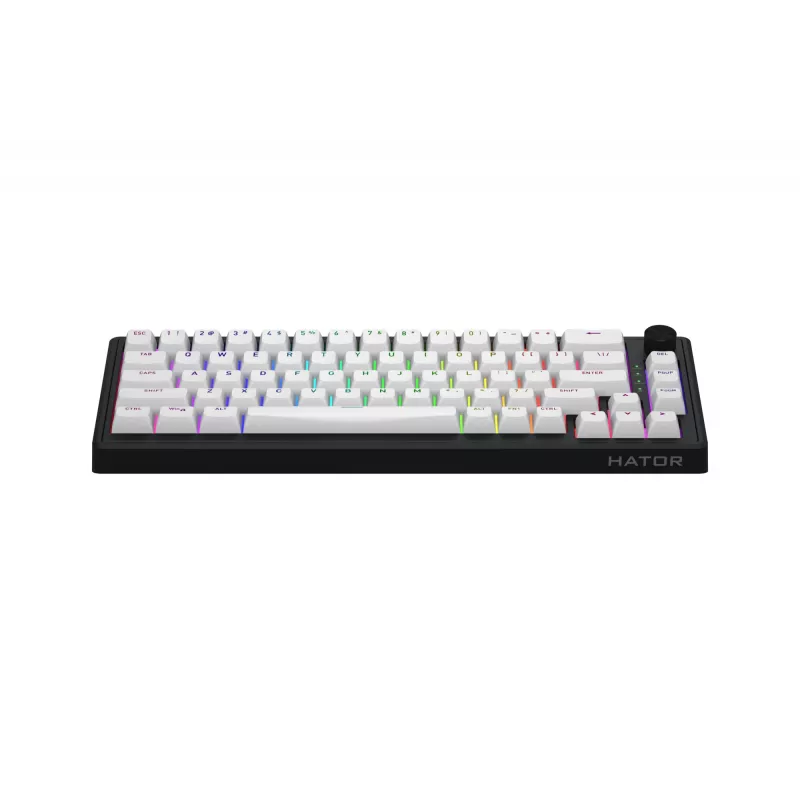 HATOR Skyfall Wireless 65 Tastatur Gaming USB + RF Wireless + Bluetooth QWERTY US English Schwarz, Weiß