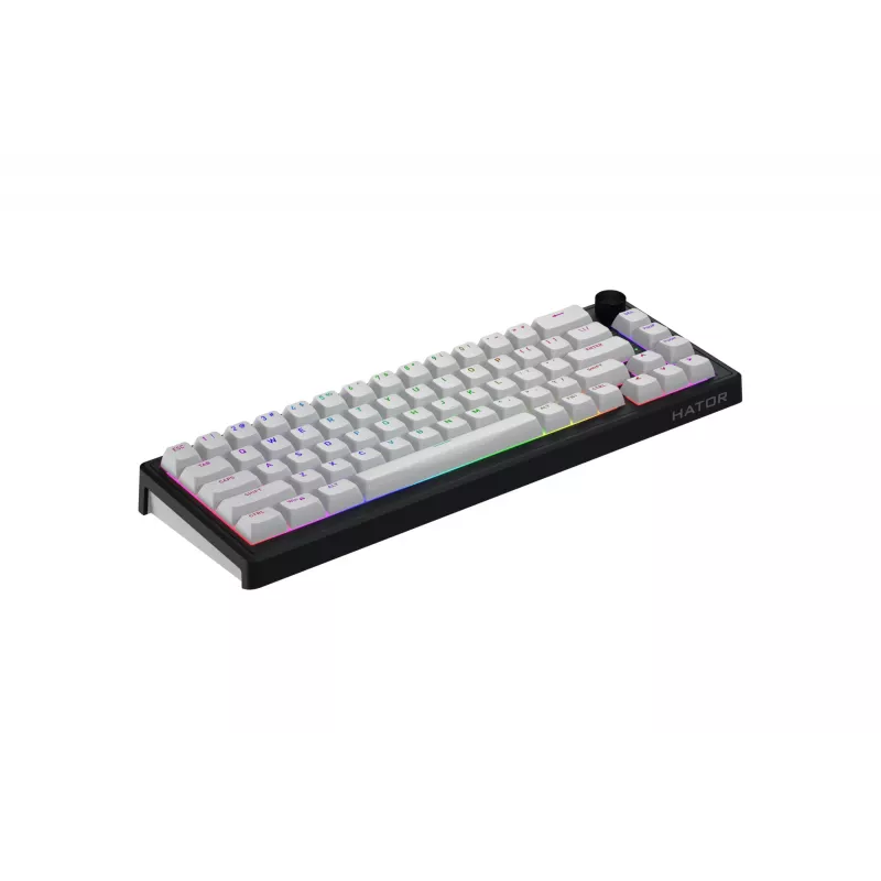 HATOR Skyfall Wireless 65 Tastatur Gaming USB + RF Wireless + Bluetooth QWERTY US English Schwarz, Weiß