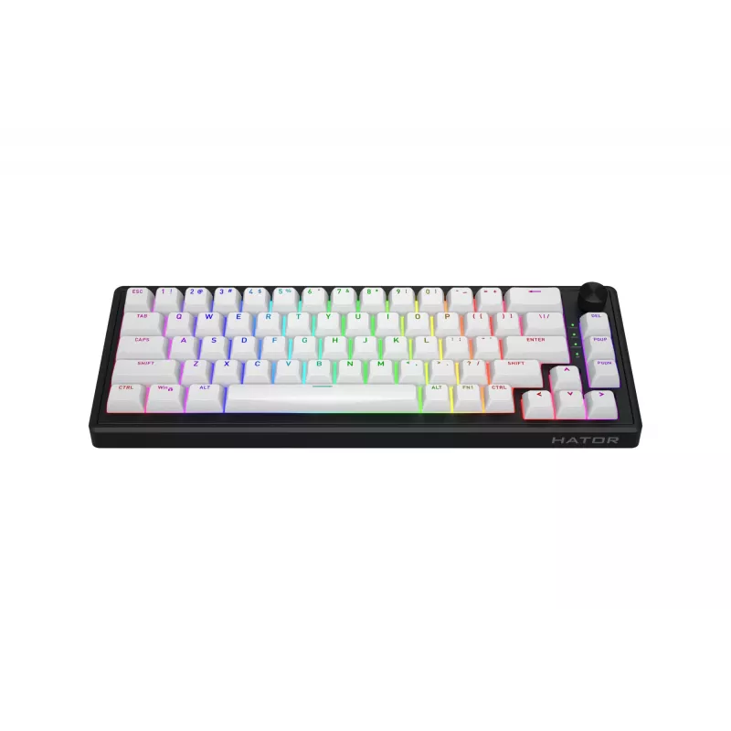HATOR Skyfall Wireless 65 Tastatur Gaming USB + RF Wireless + Bluetooth QWERTY US English Schwarz, Weiß
