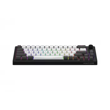 HATOR Skyfall Pro Wireless 65 Tastatur Gaming USB + RF Wireless + Bluetooth QWERTY US English Schwarz, Grau