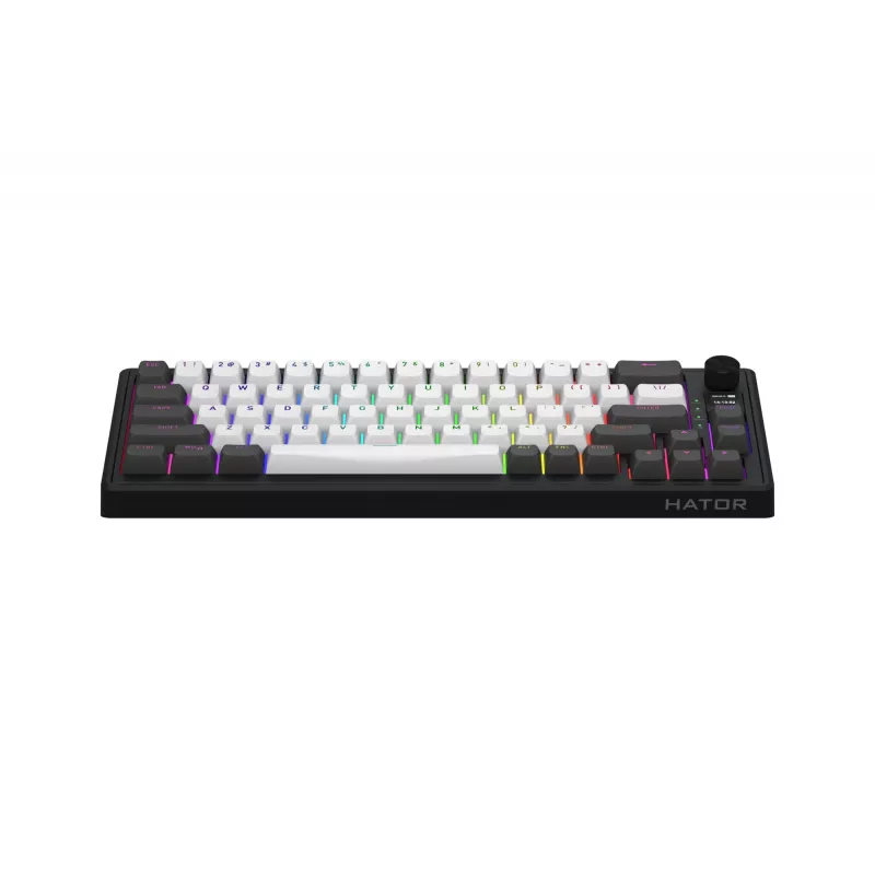 HATOR Skyfall Pro Wireless 65 Tastatur Gaming USB + RF Wireless + Bluetooth QWERTY US English Schwarz, Grau