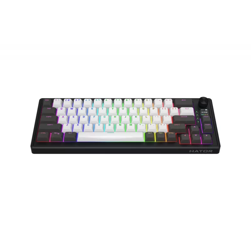 HATOR Skyfall Pro Wireless 65 Tastatur Gaming USB + RF Wireless + Bluetooth QWERTY US English Schwarz, Grau